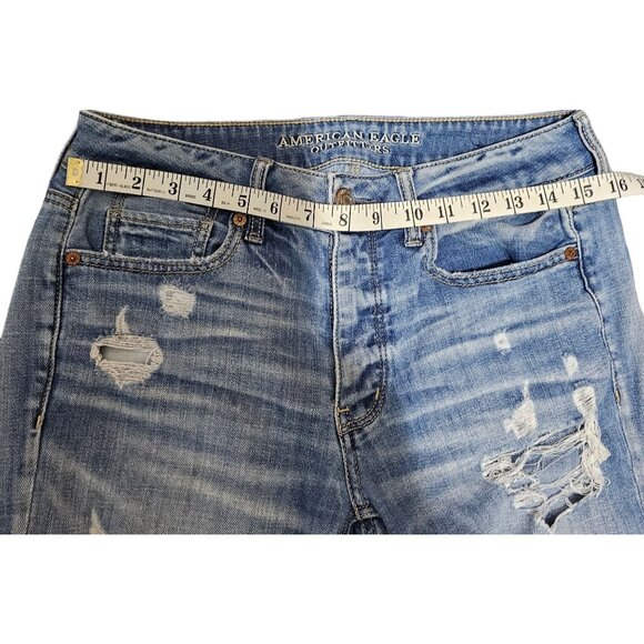 American Eagle Outfitters Denim Jeans, 3 button down, Size 4 Regular‎ (RN 54485) - Picture 9 of 9